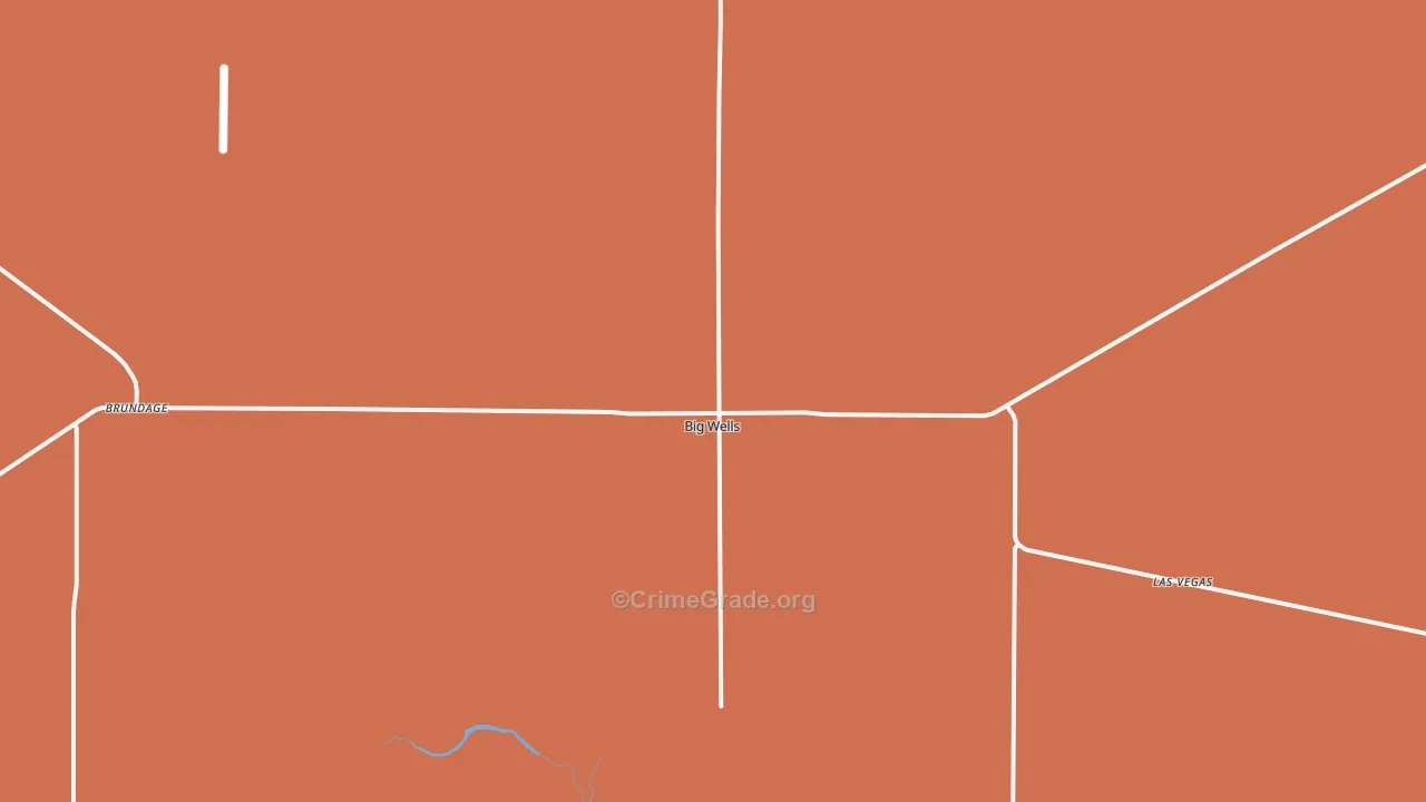 Big Wells, TX Map of Drug-Related Crime Rates