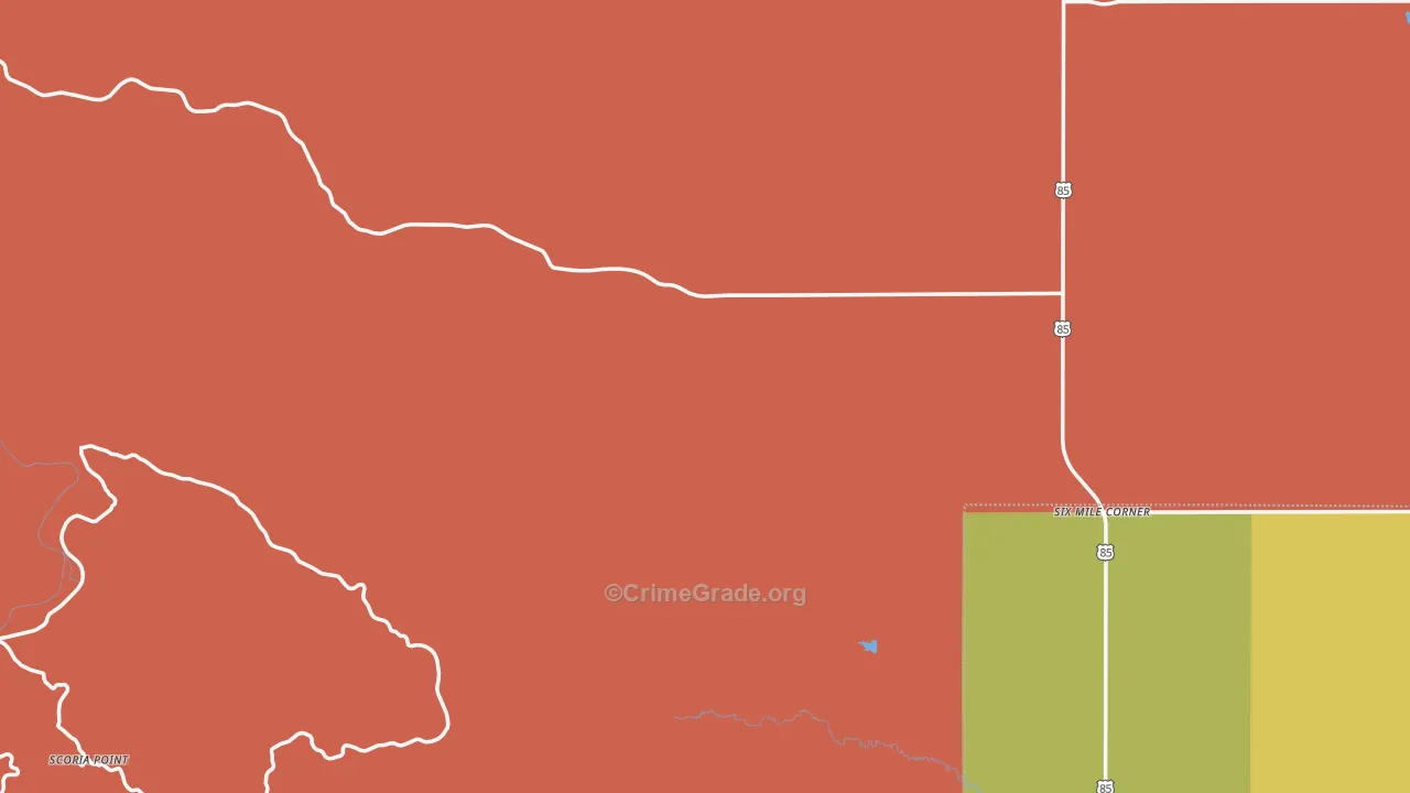 Billings County, ND Map of Drug-Related Crime Rates