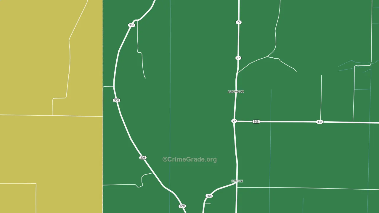 Birdsong, AR Map of Drug-Related Crime Rates