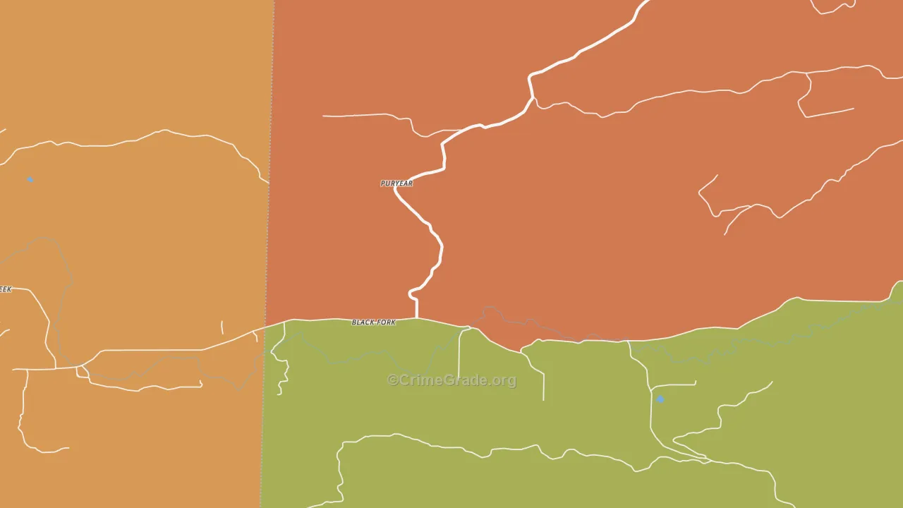 Black Fork, AR Map of Drug-Related Crime Rates