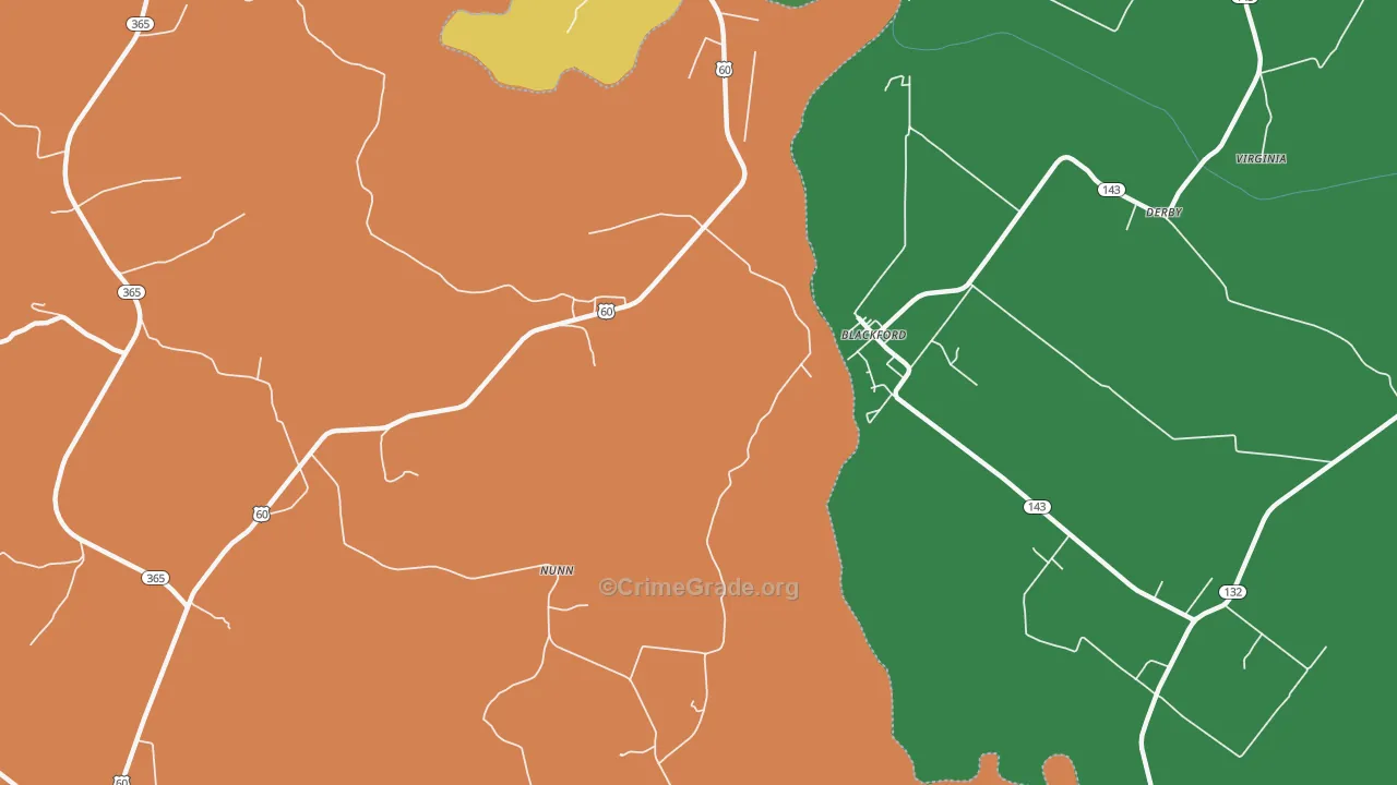 Blackford, KY Map of Drug-Related Crime Rates