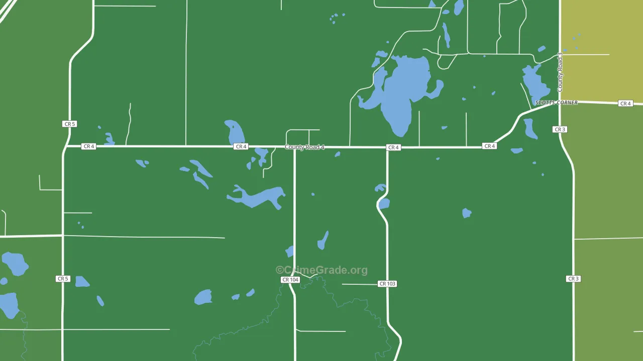 Blackhoof, MN Map of Drug-Related Crime Rates