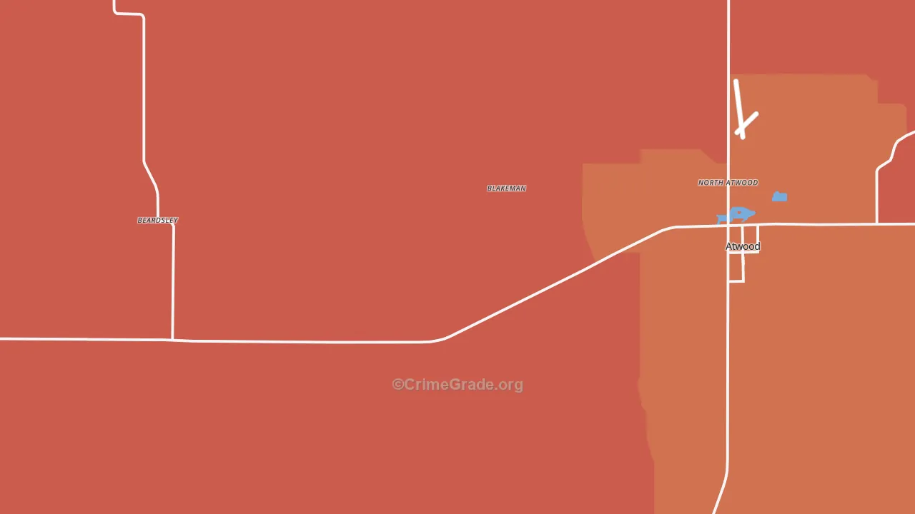 Blakeman, KS Map of Drug-Related Crime Rates