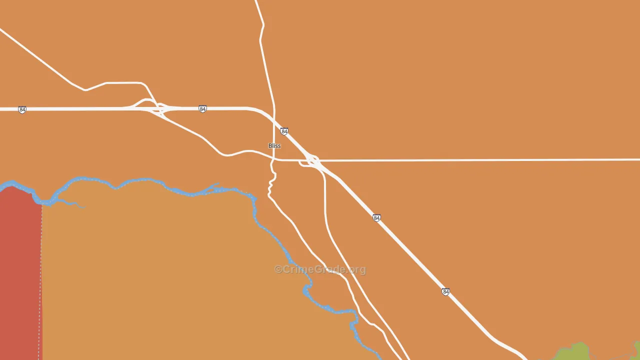 Bliss, ID Map of Drug-Related Crime Rates