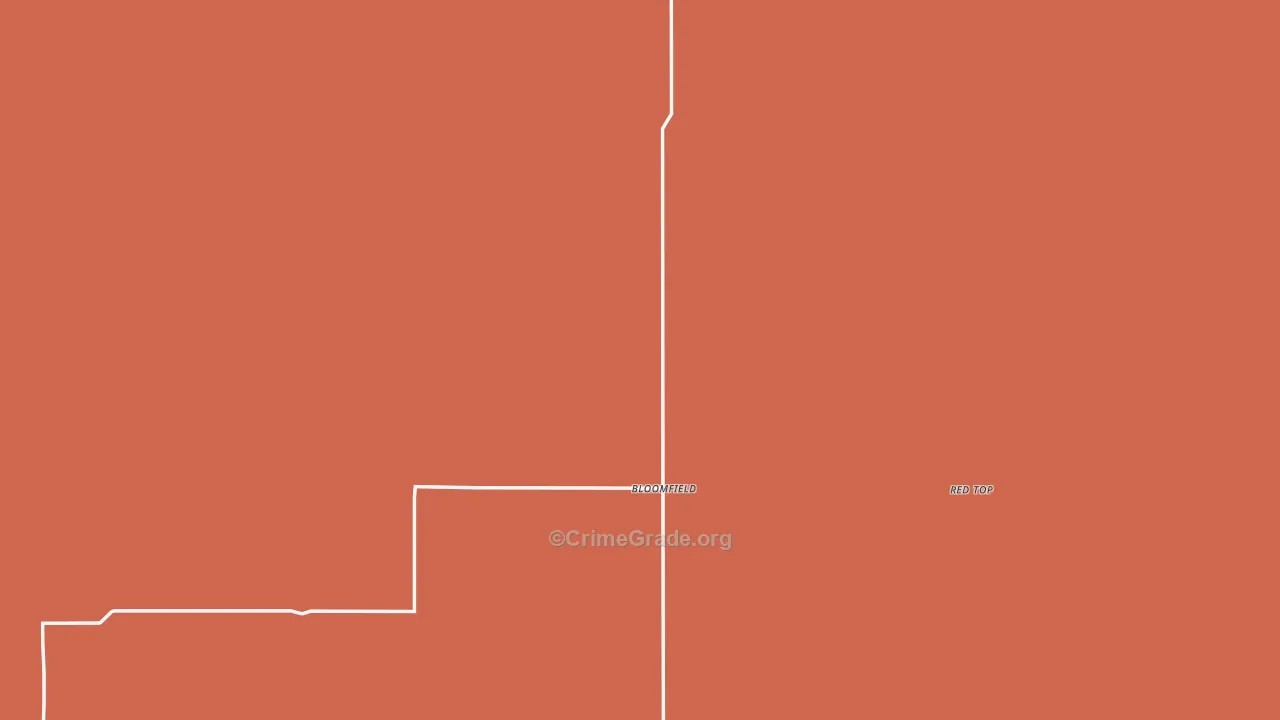 Bloomfield, MT Map of Drug-Related Crime Rates