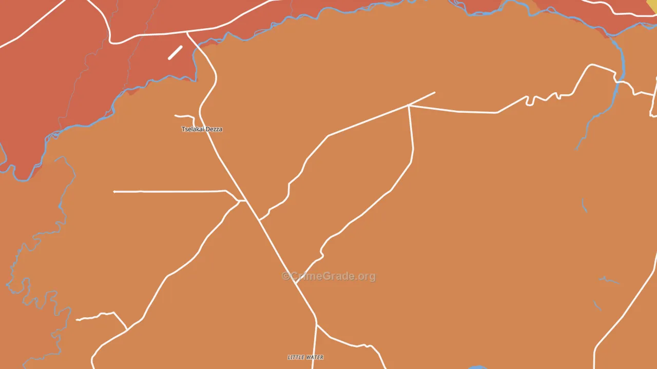 Bluff, UT Map of Drug-Related Crime Rates