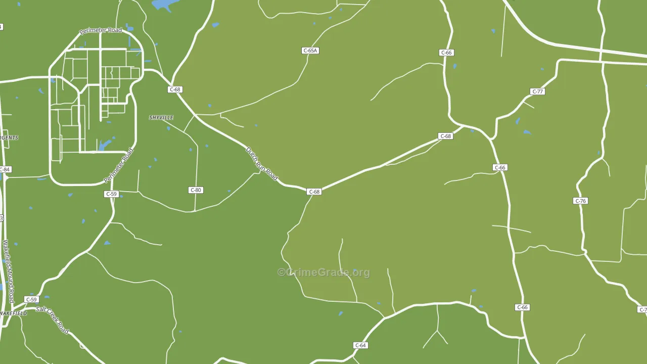 Bobo, OH Map of Drug-Related Crime Rates