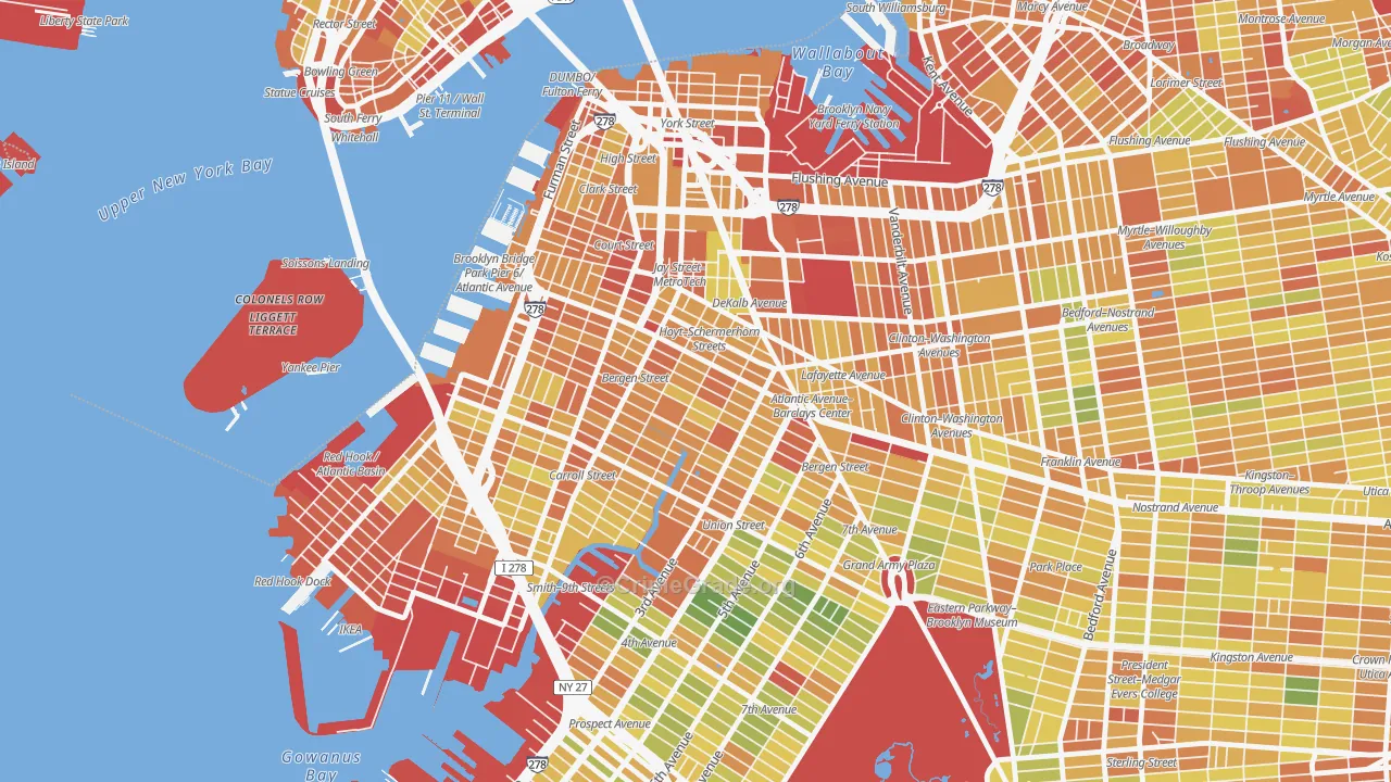Boerum Hill, Brooklyn, NY Map of Drug-Related Crime Rates