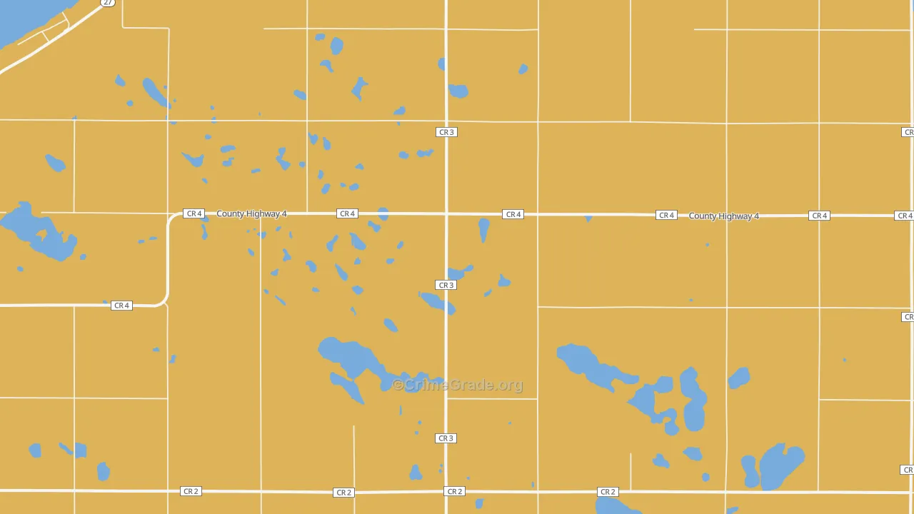 Bonanza Grove, MN Map of Drug-Related Crime Rates