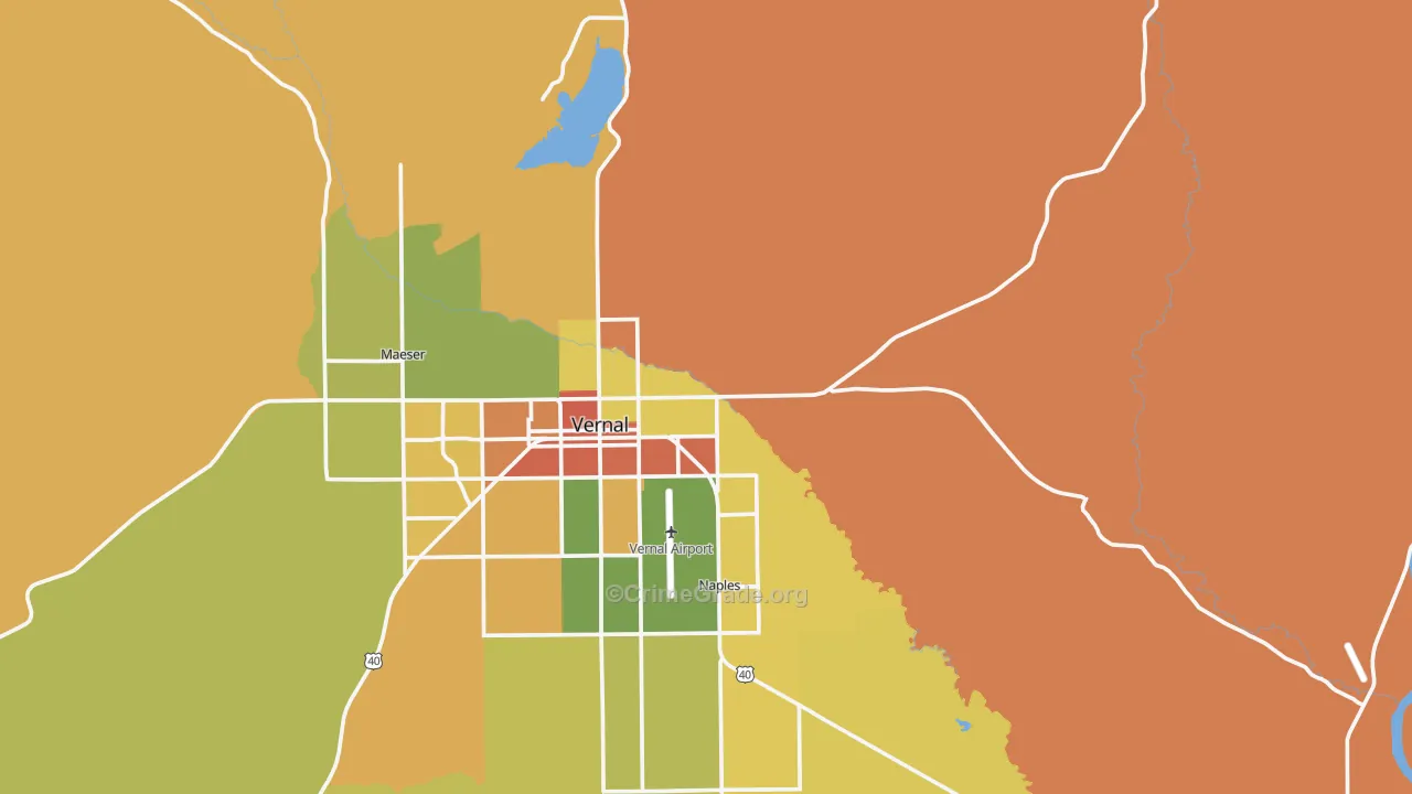 Bonanza, UT Map of Drug-Related Crime Rates