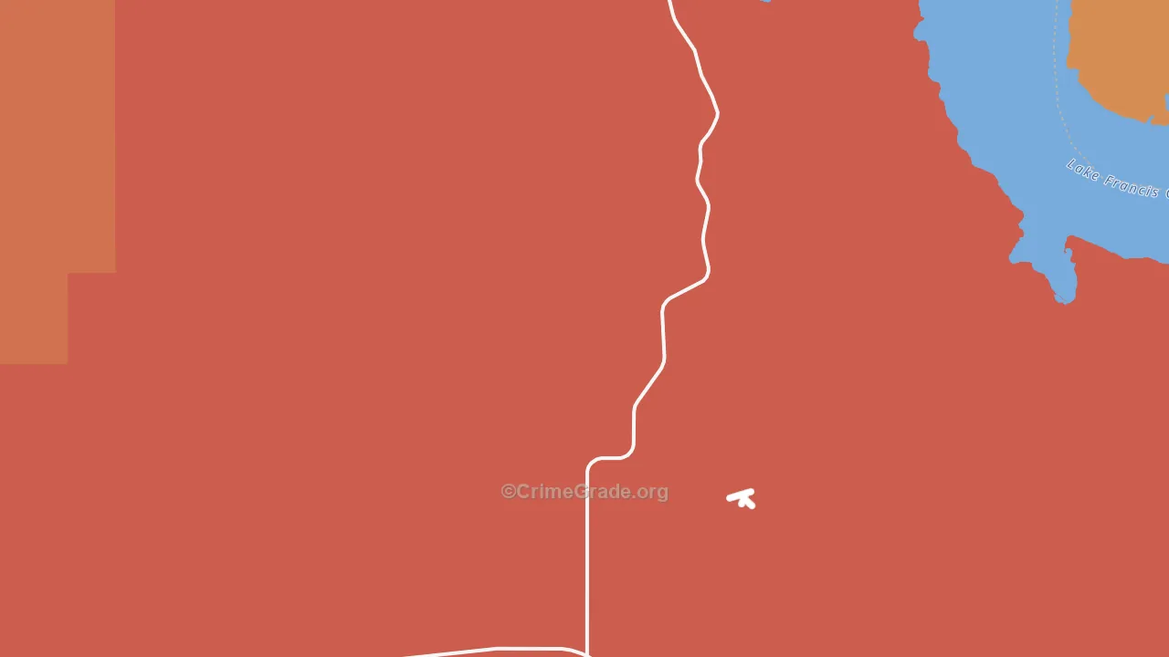 Bonesteel, SD Map of Drug-Related Crime Rates