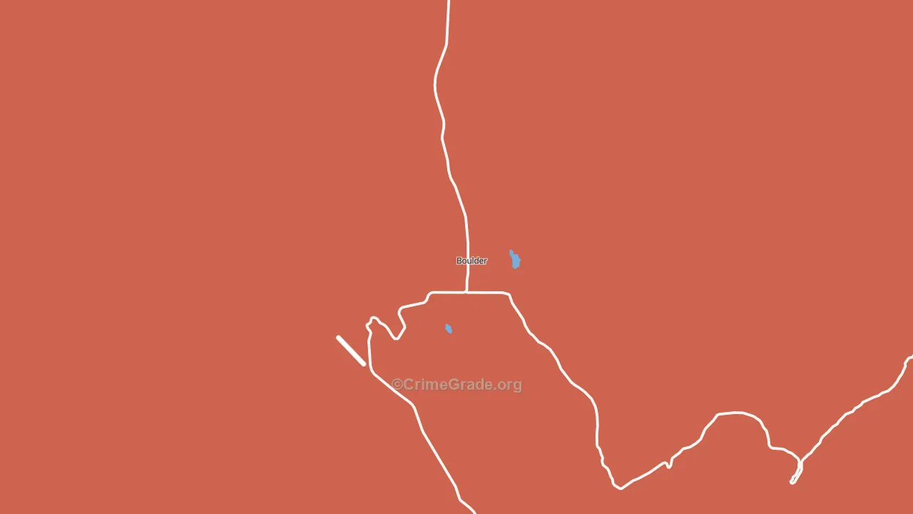 Boulder, UT Map of Drug-Related Crime Rates