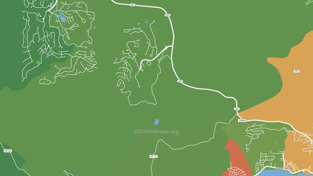 Bowman, CA Map of Drug-Related Crime Rates