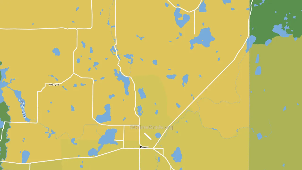 Bowstring, MN Map of Drug-Related Crime Rates
