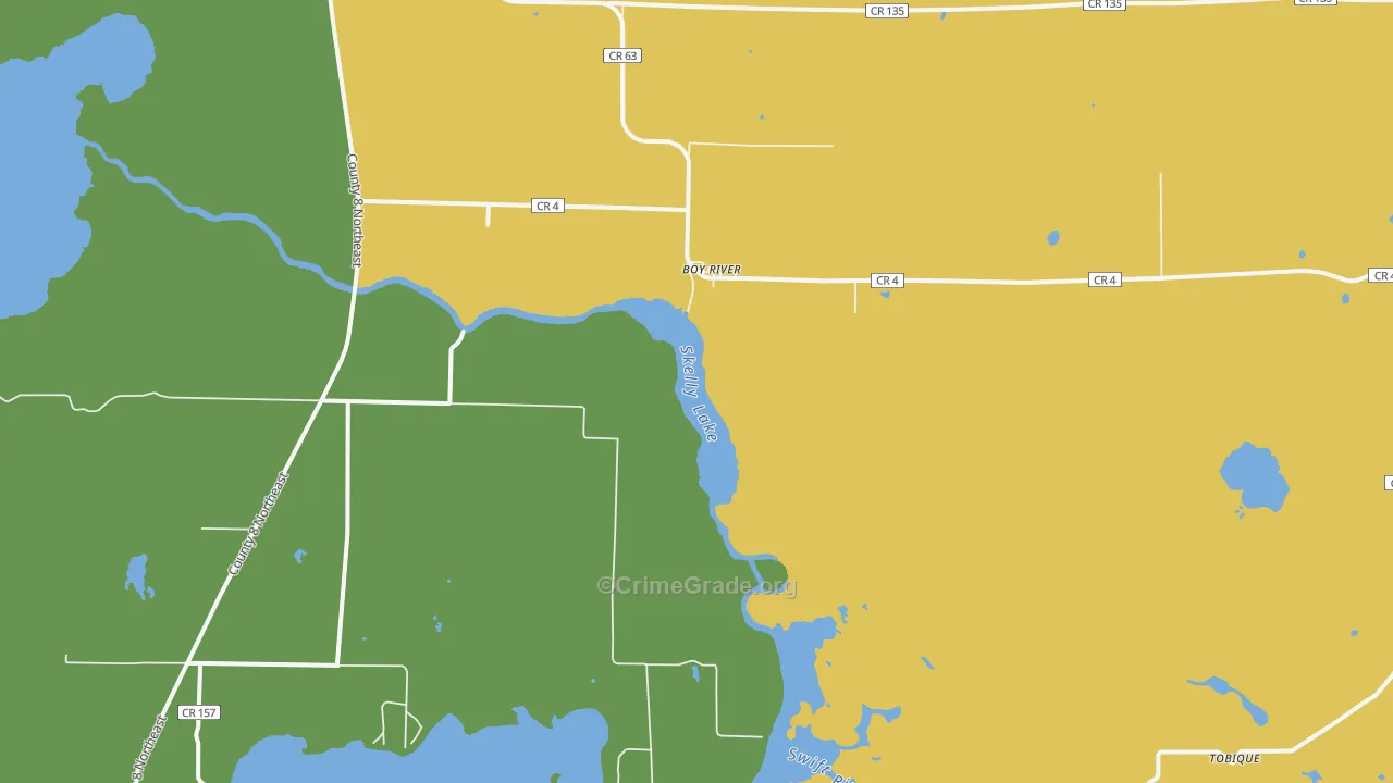 Boy River, MN Map of Drug-Related Crime Rates