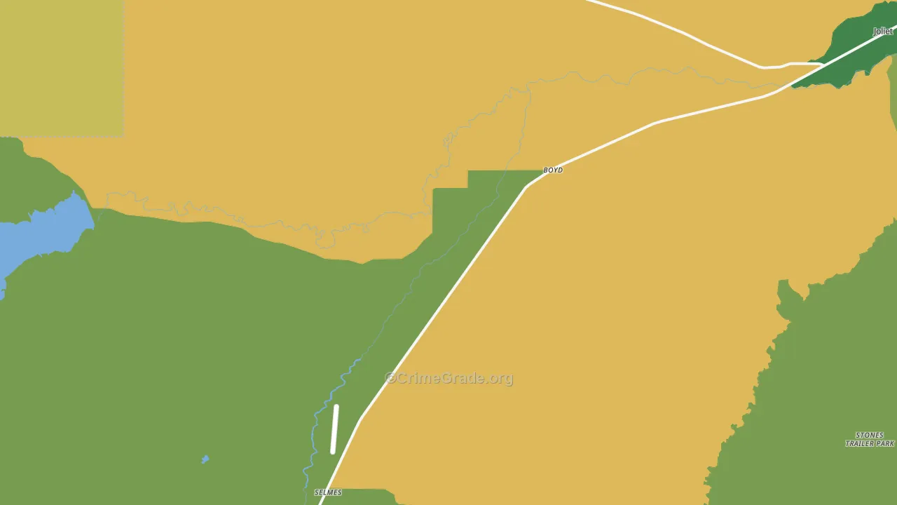 Boyd, MT Map of Drug-Related Crime Rates