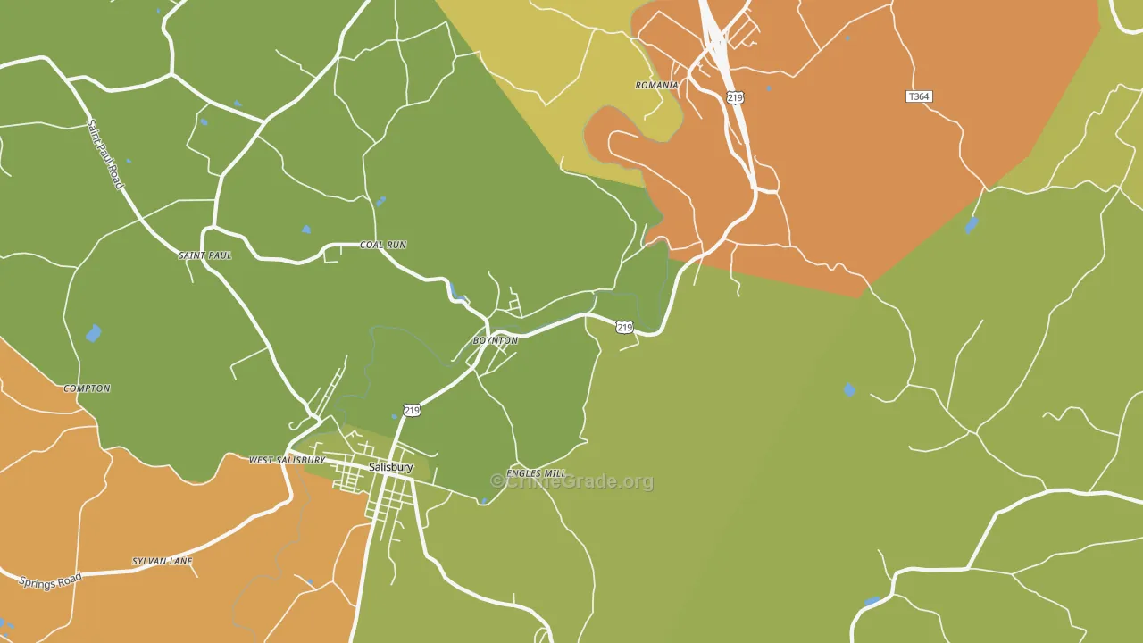 Boynton, PA Map of Drug-Related Crime Rates