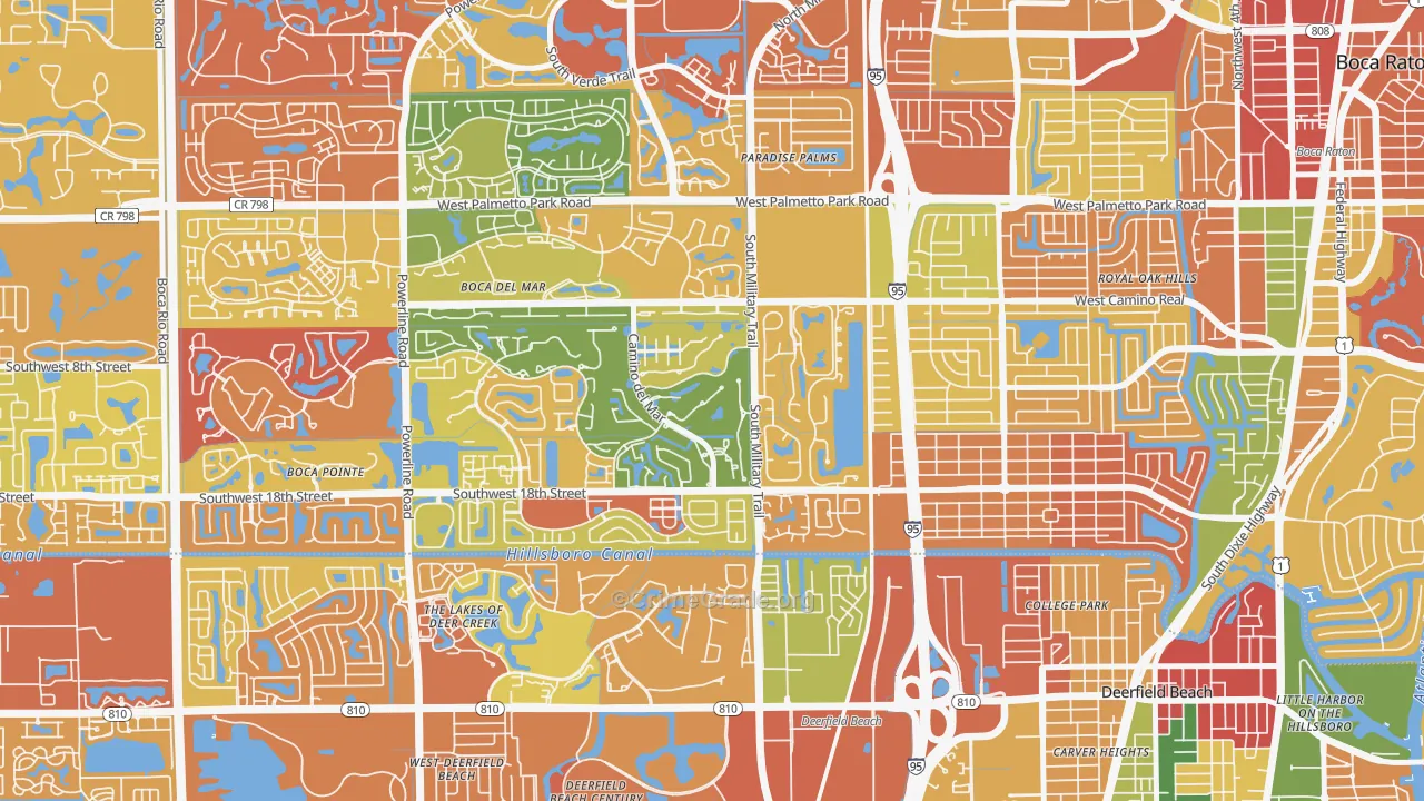 Bramalea, Boca Raton, FL Map of Drug-Related Crime Rates