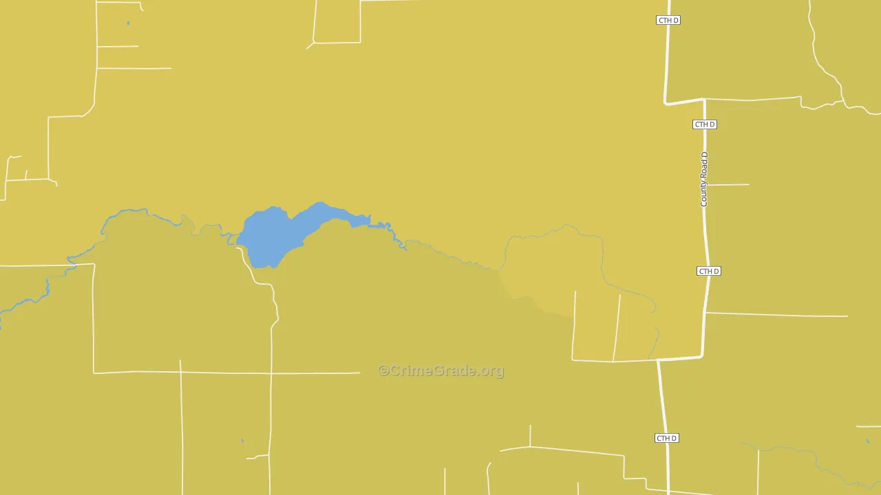 Brantwood, WI Map of Drug-Related Crime Rates