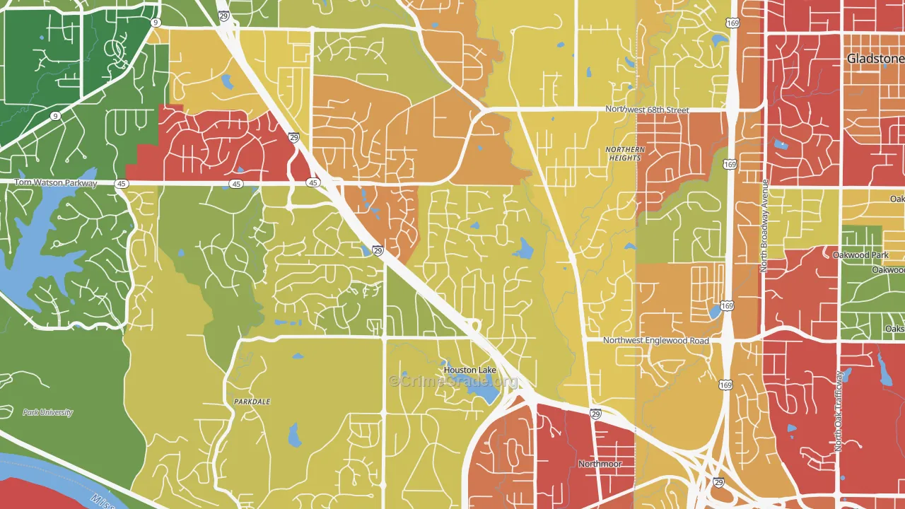 Breen Hills, Kansas City, MO Map of Drug-Related Crime Rates