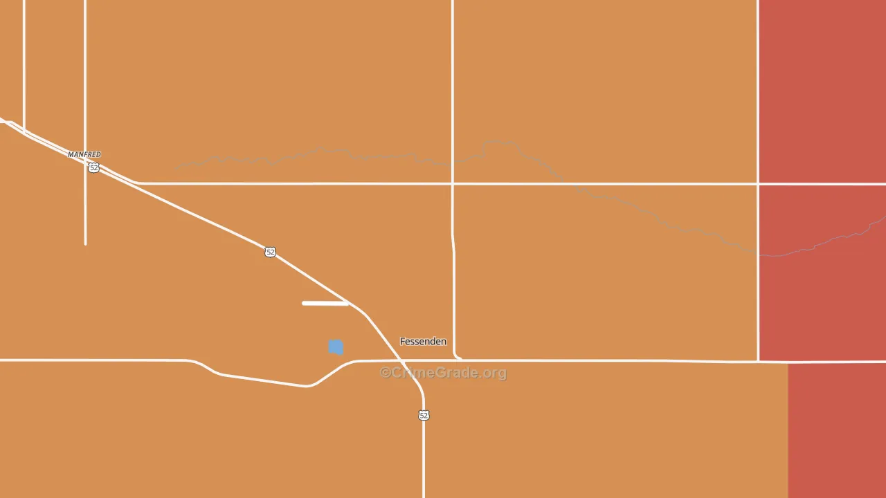 Bremen, ND Map of Drug-Related Crime Rates