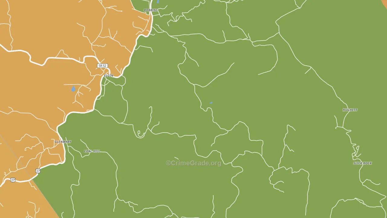Brewstertown, TN Map of Drug-Related Crime Rates