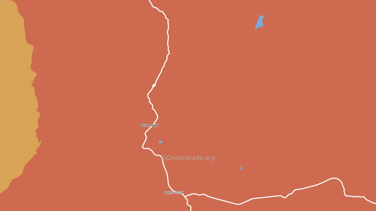 Brian Head, UT Map of Drug-Related Crime Rates