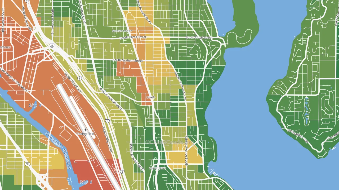 Brighton, Seattle, WA Map of Drug-Related Crime Rates