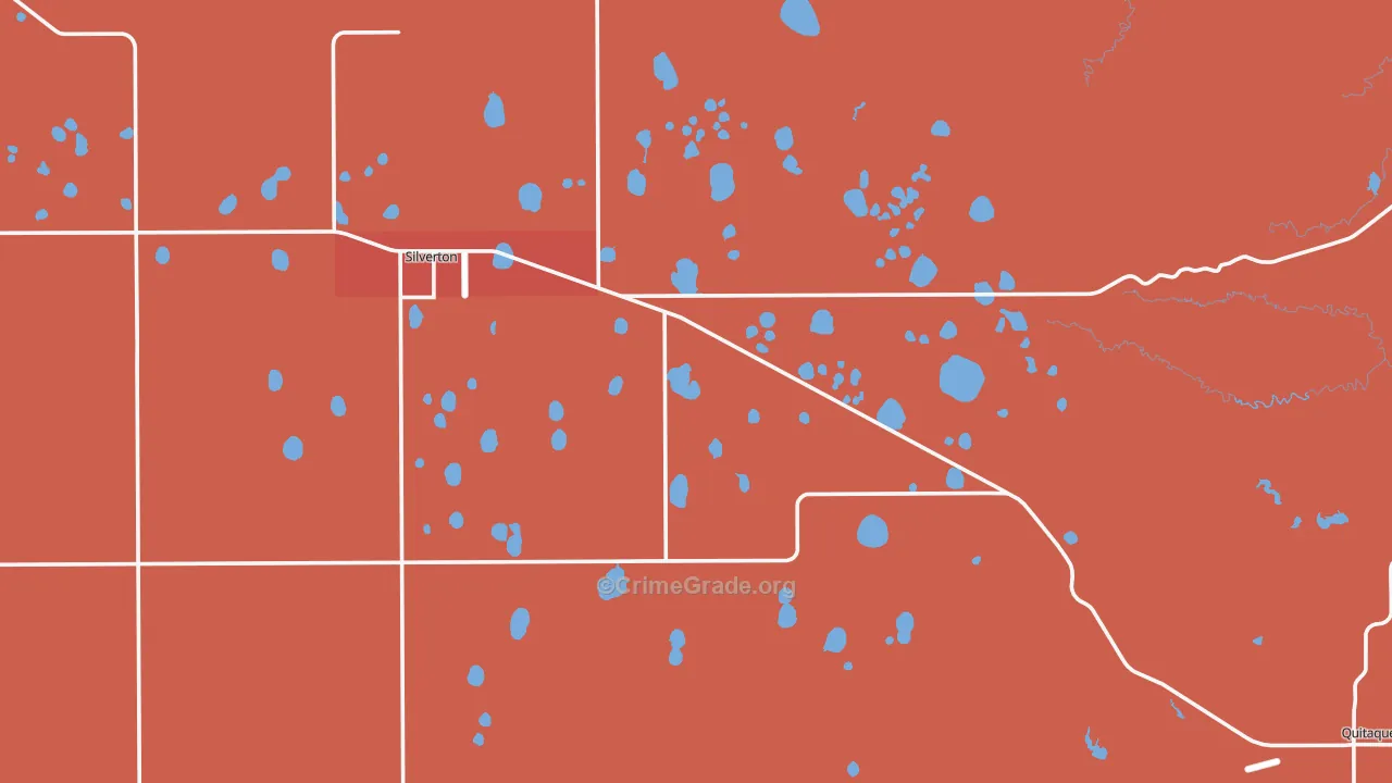 Briscoe County, TX Map of Drug-Related Crime Rates