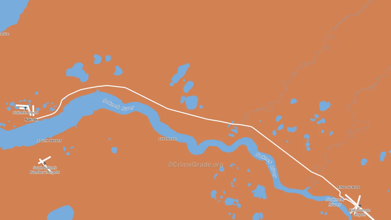 Bristol Bay Borough, AK Map of Drug-Related Crime Rates