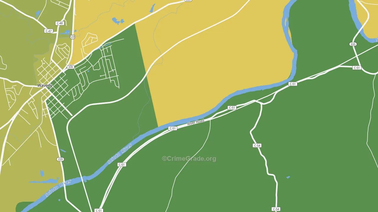 Bristol Village, OH Map of Drug-Related Crime Rates