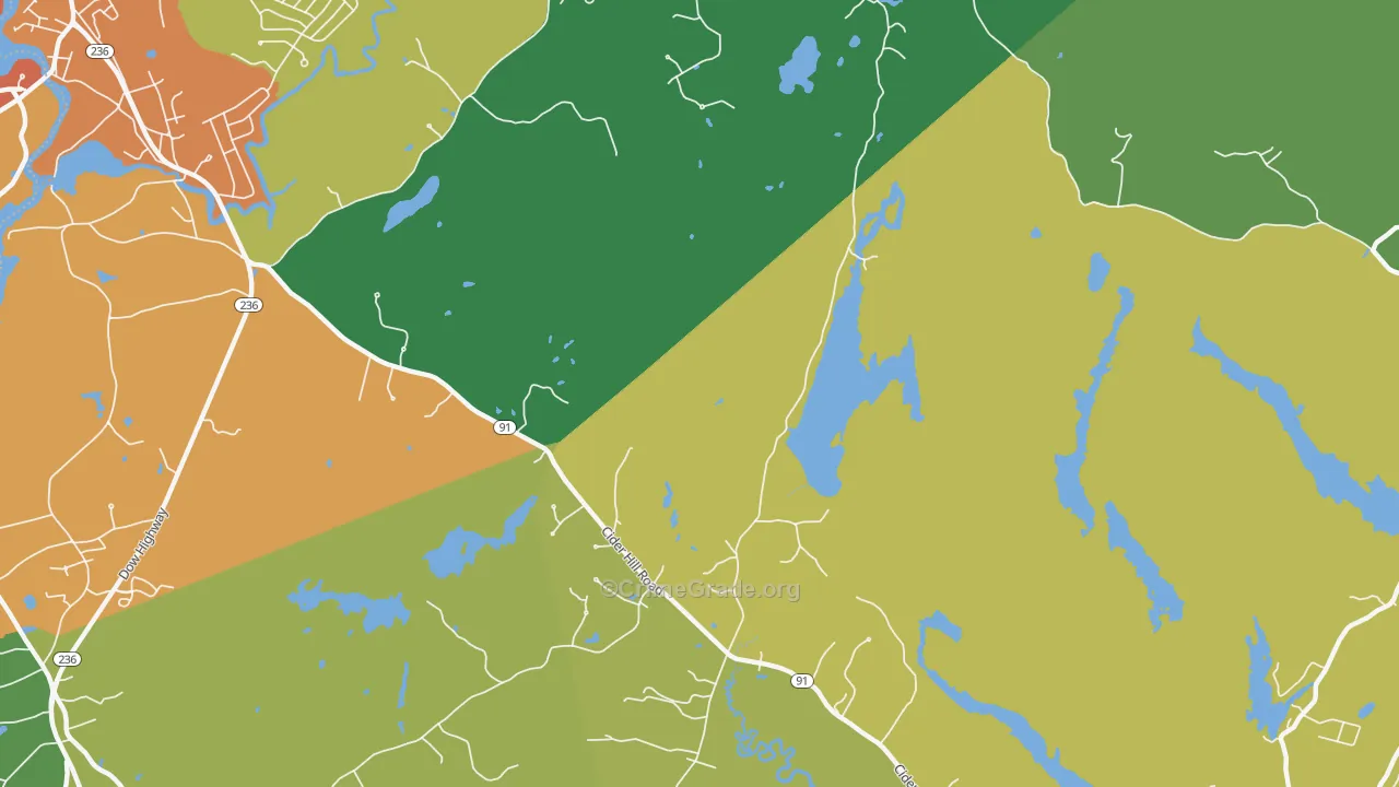 Brixham, ME Map of Drug-Related Crime Rates