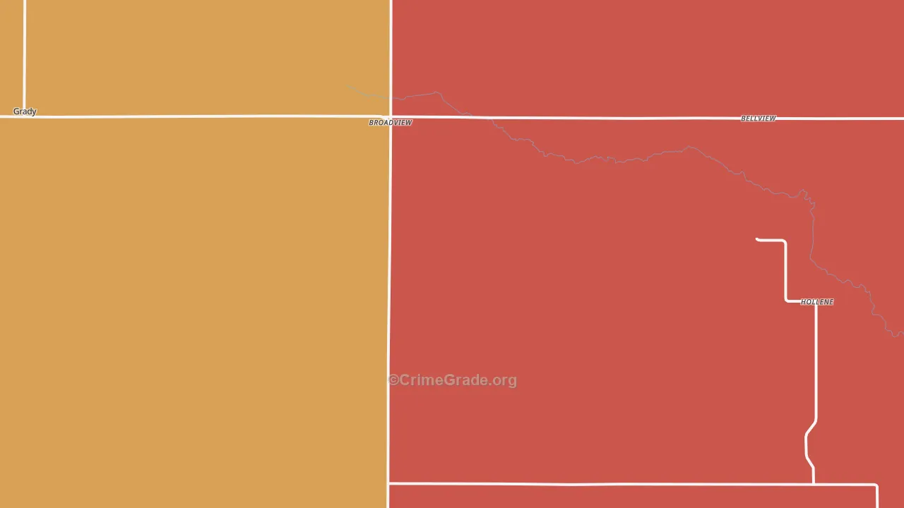 Broadview, NM Map of Drug-Related Crime Rates