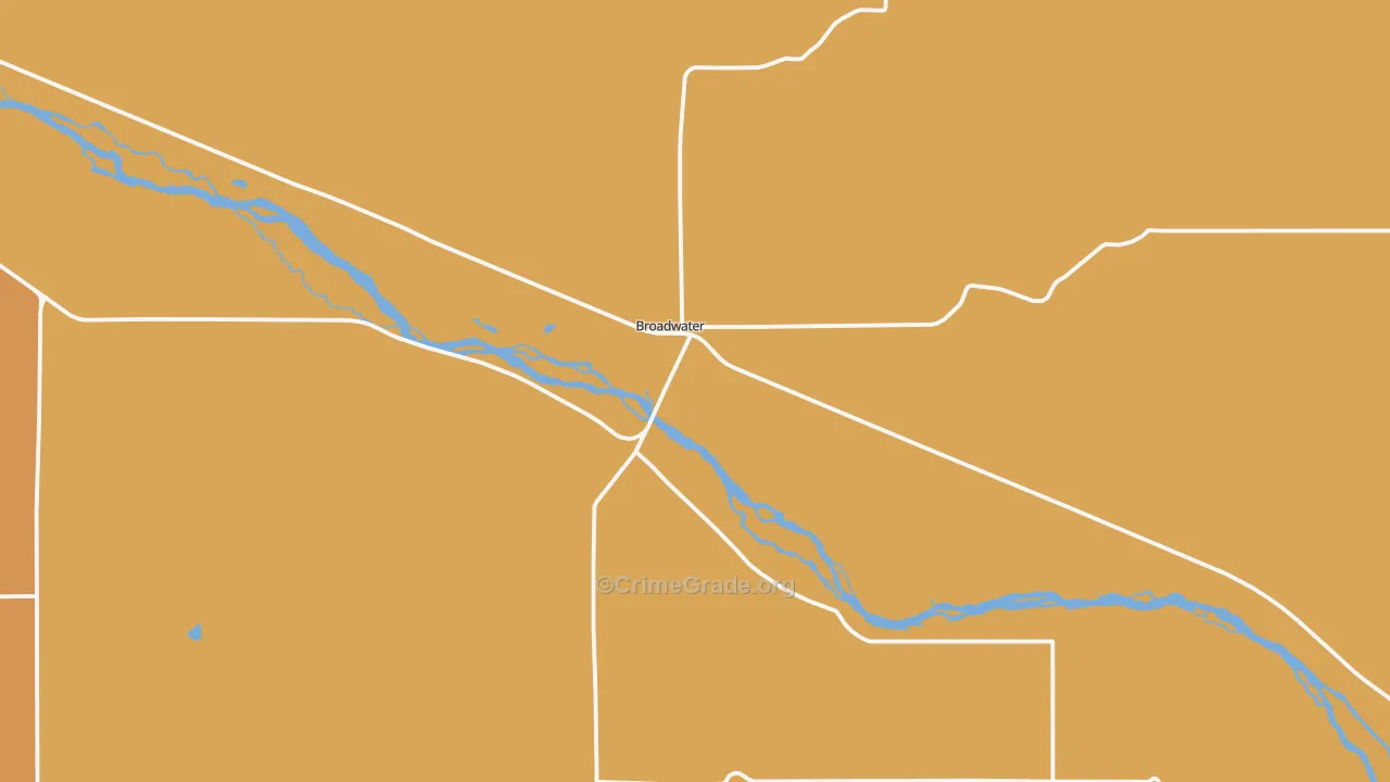 Broadwater, NE Map of Drug-Related Crime Rates