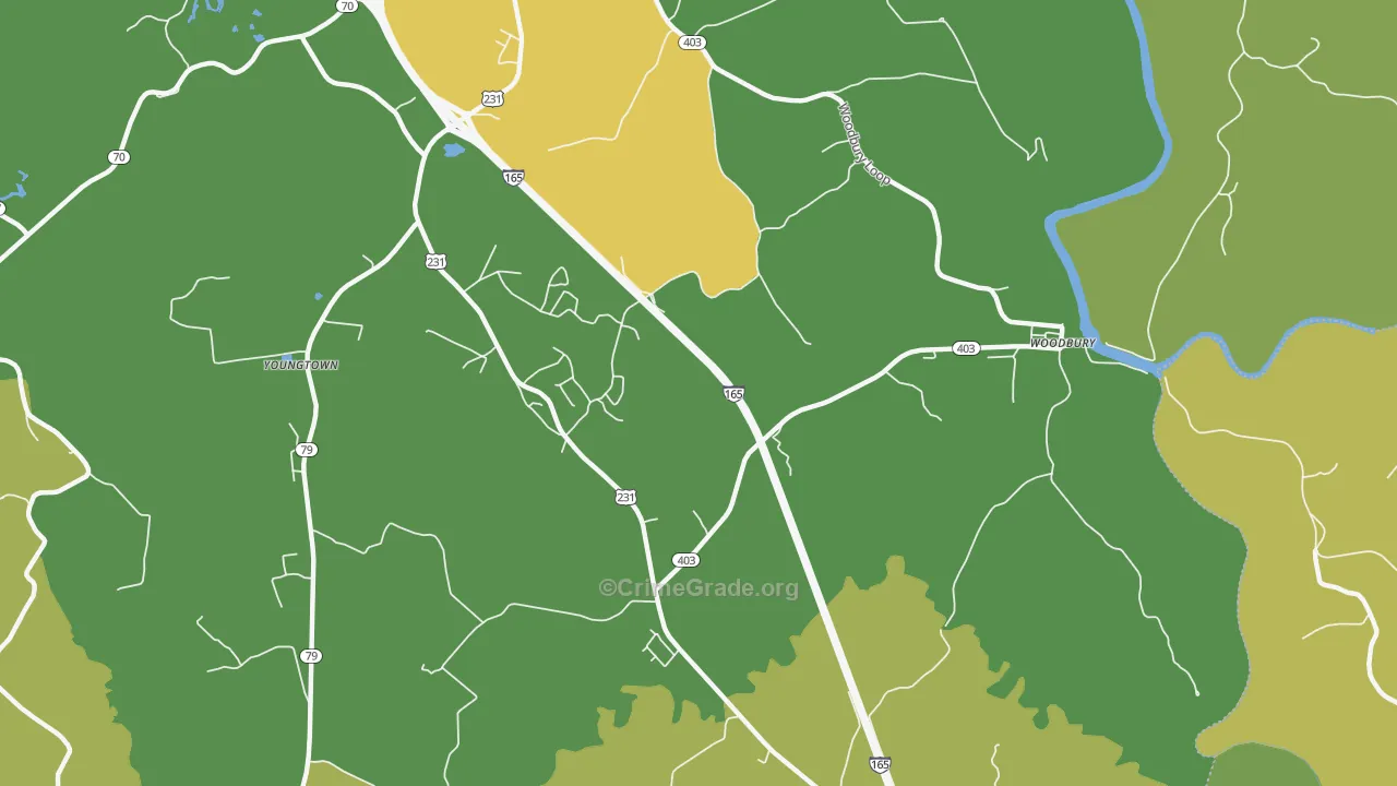 Brooklyn, KY Map of Drug-Related Crime Rates