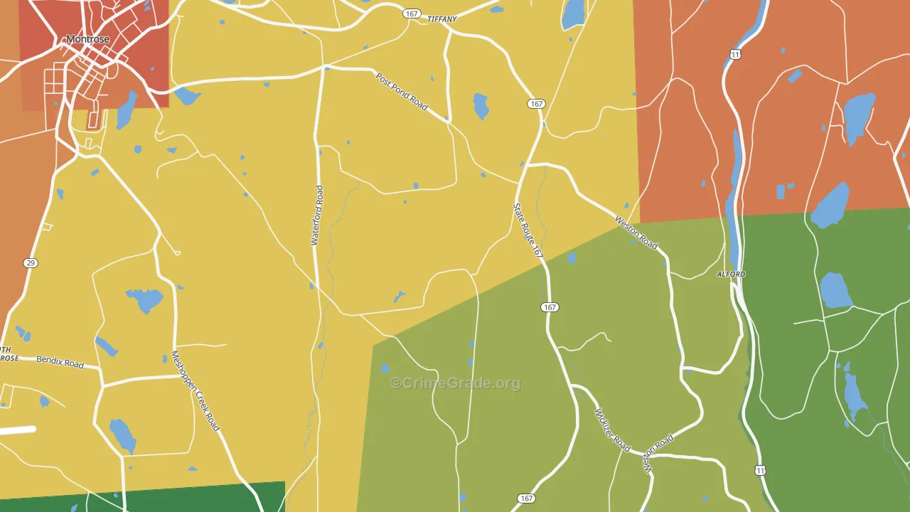 Brooklyn, PA Map of Drug-Related Crime Rates