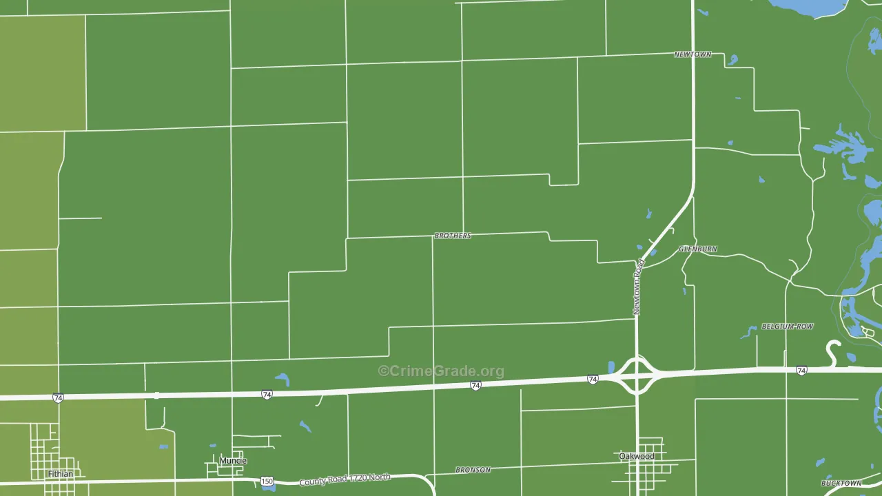 Brothers, IL Map of Drug-Related Crime Rates