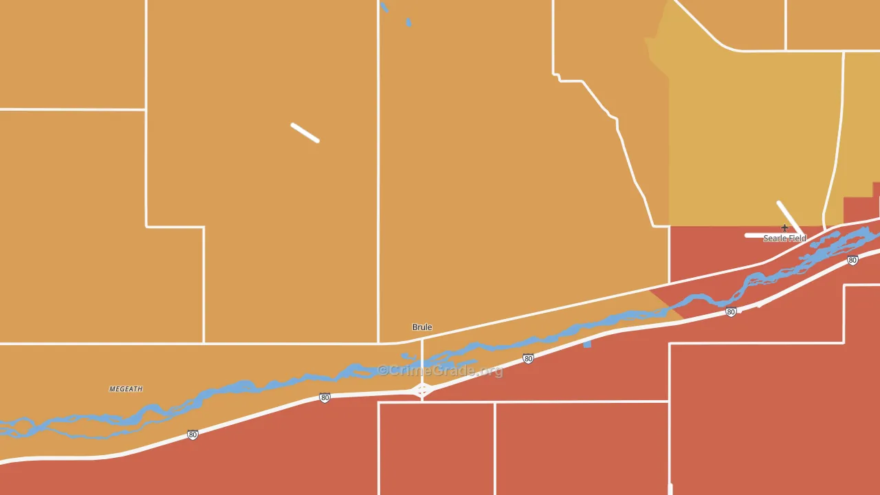 Brule, NE Map of Drug-Related Crime Rates