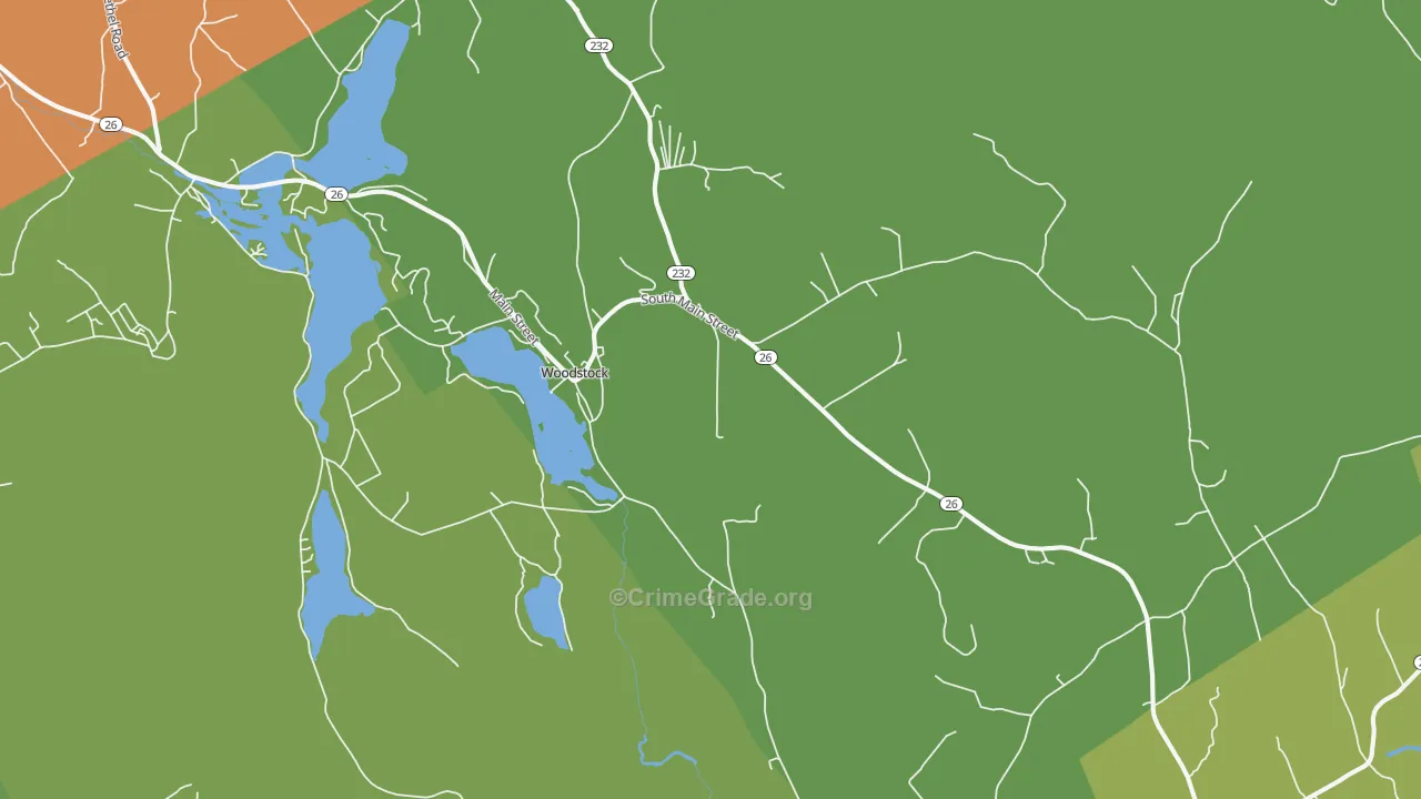 Bryant Pond, ME Map of Drug-Related Crime Rates