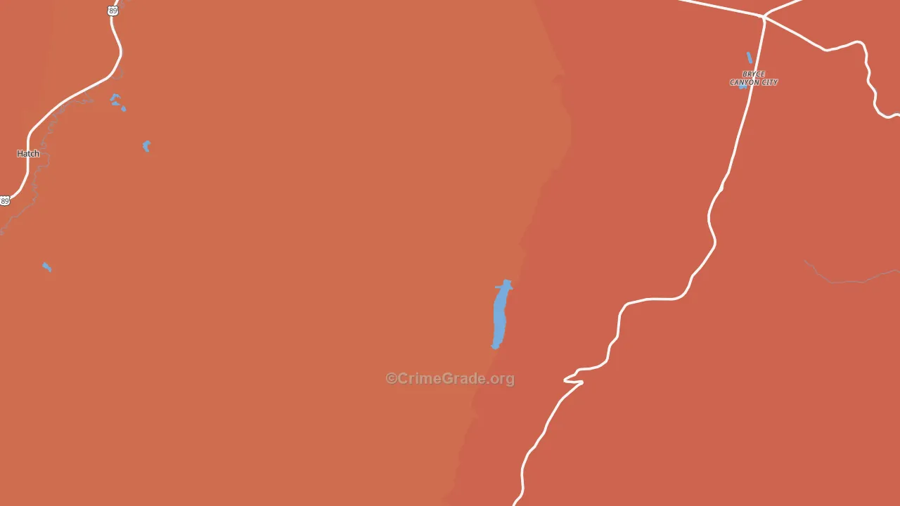 Bryce, UT Map of Drug-Related Crime Rates
