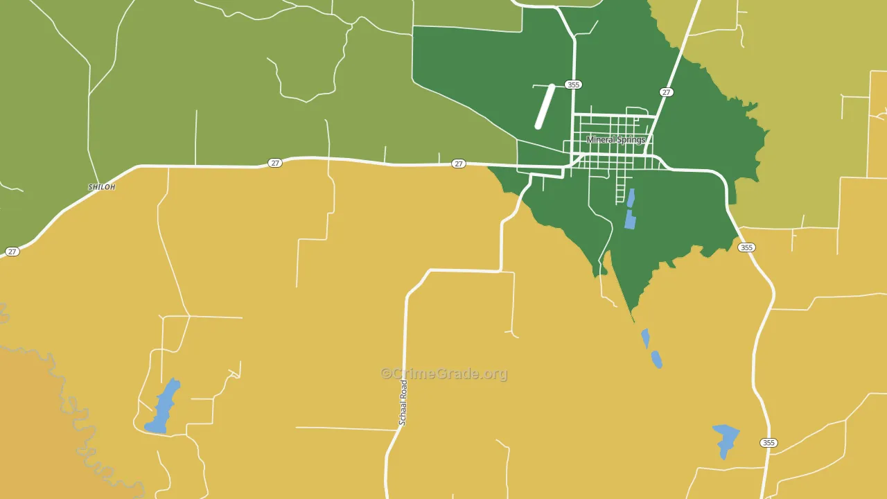 Buck Range, AR Map of Drug-Related Crime Rates