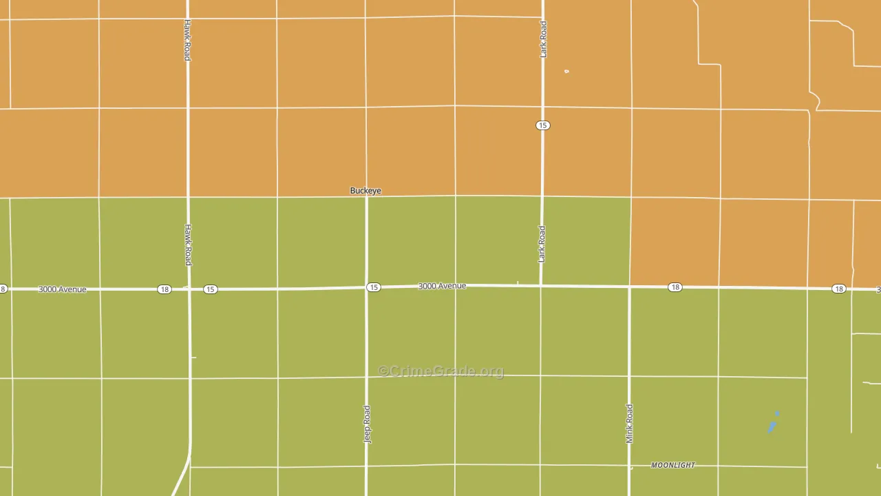 Buckeye, KS Map of Drug-Related Crime Rates