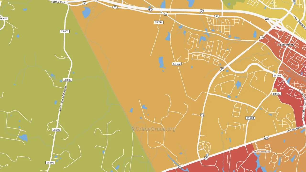 Buckland, VA Map of Drug-Related Crime Rates