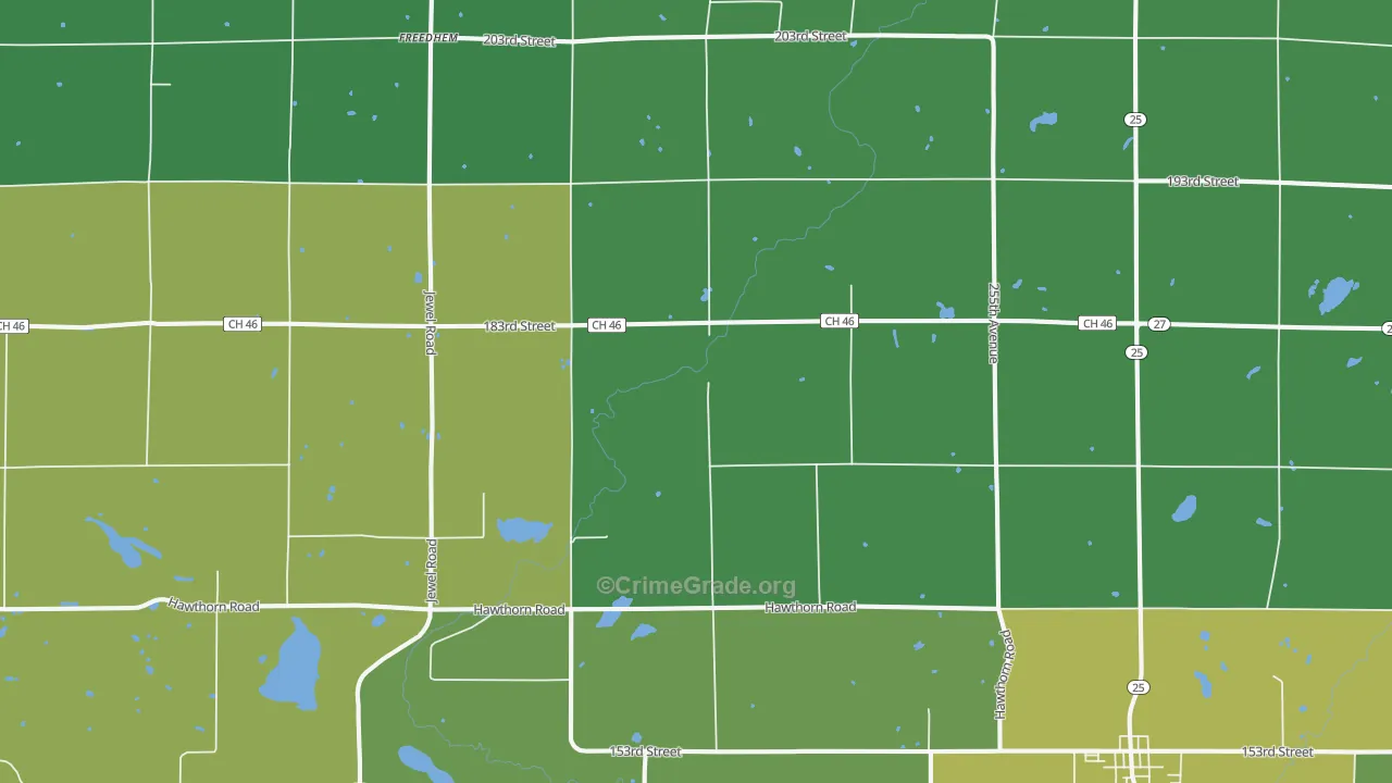 Buckman, MN Map of Drug-Related Crime Rates