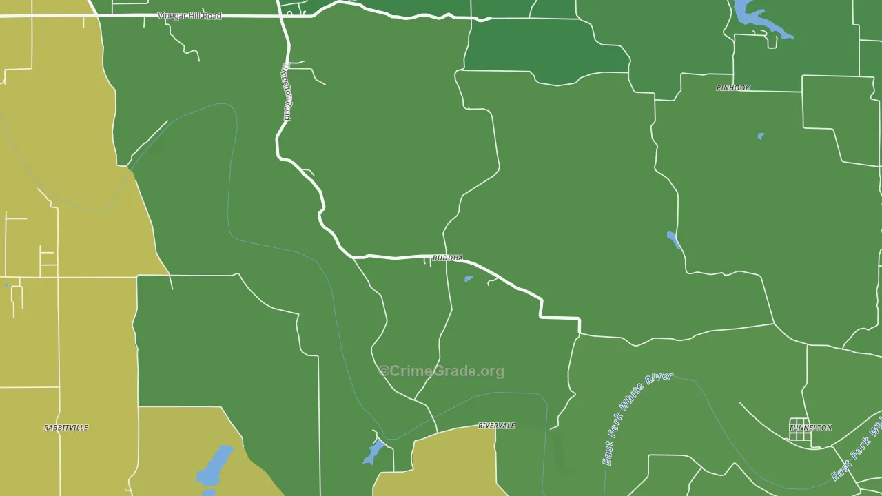 Buddha, IN Map of Drug-Related Crime Rates