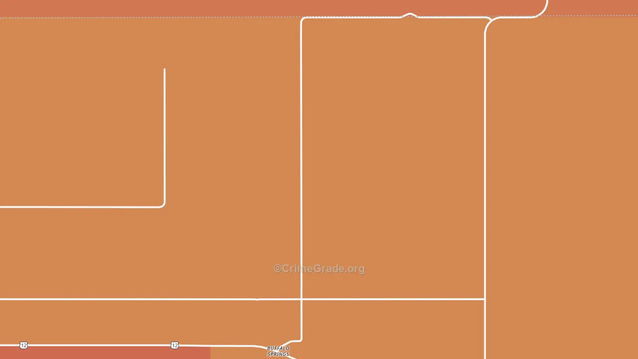 Buffalo Springs, ND Map of Drug-Related Crime Rates