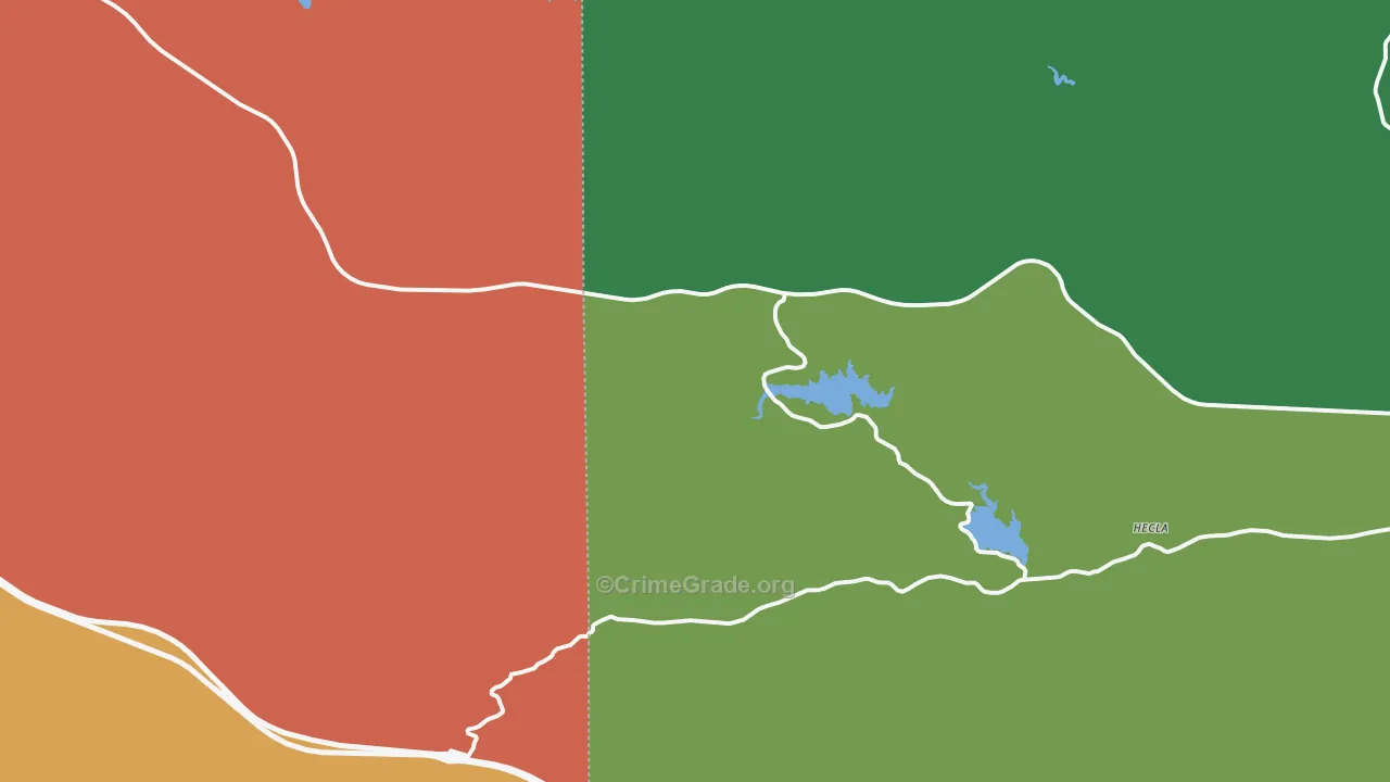 Buford, WY Map of Drug-Related Crime Rates
