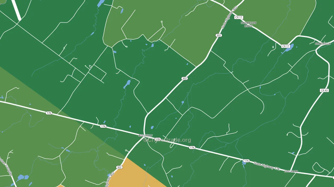 Bullville, NY Map of Drug-Related Crime Rates