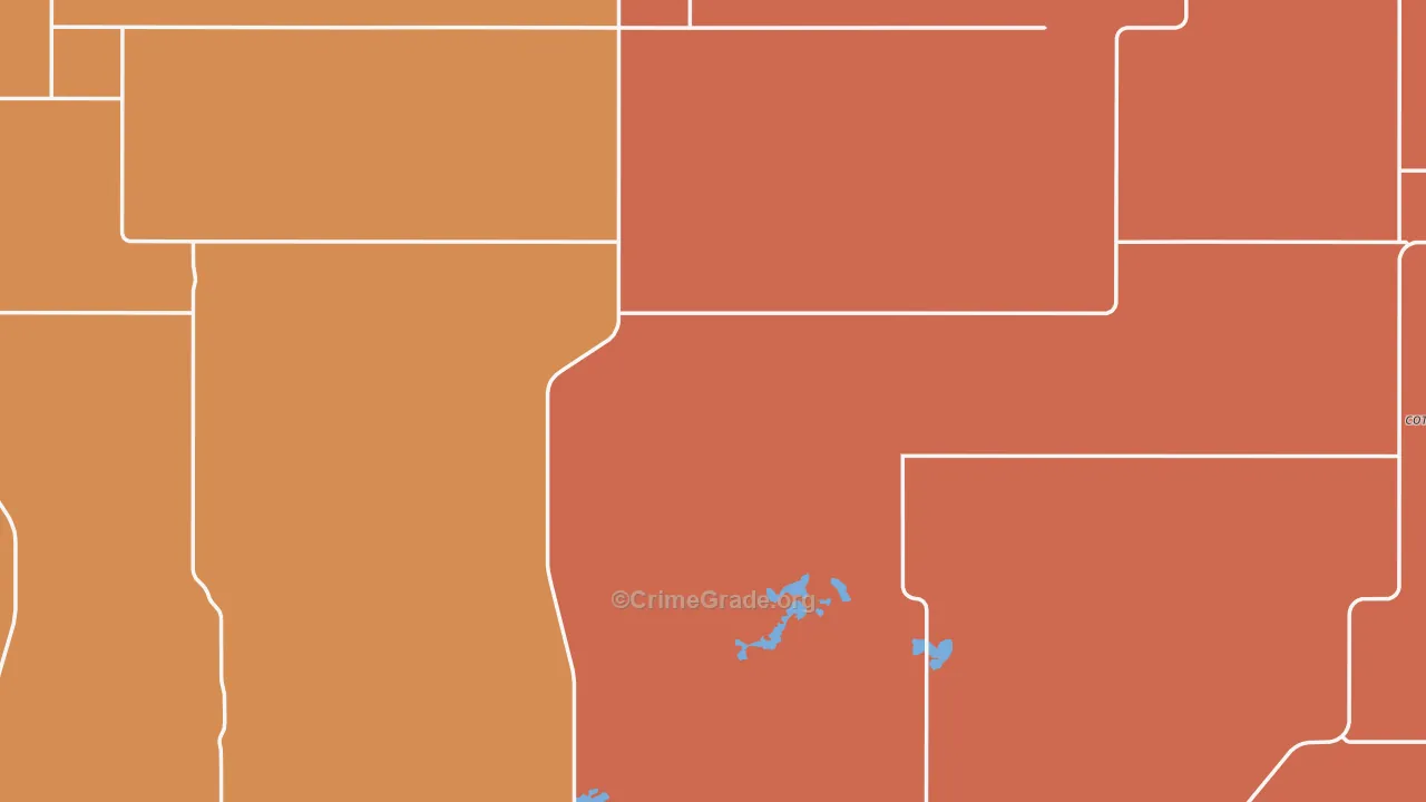 Burke County, ND Map of Drug-Related Crime Rates