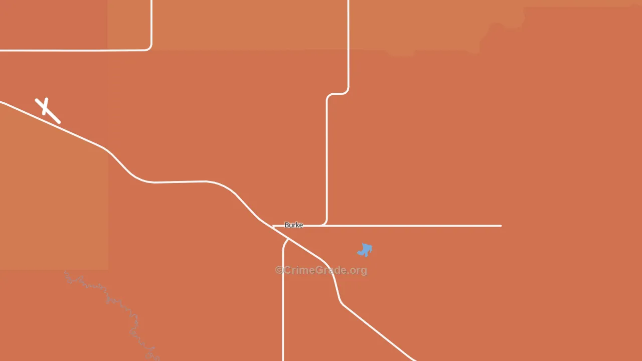Burke, SD Map of Drug-Related Crime Rates